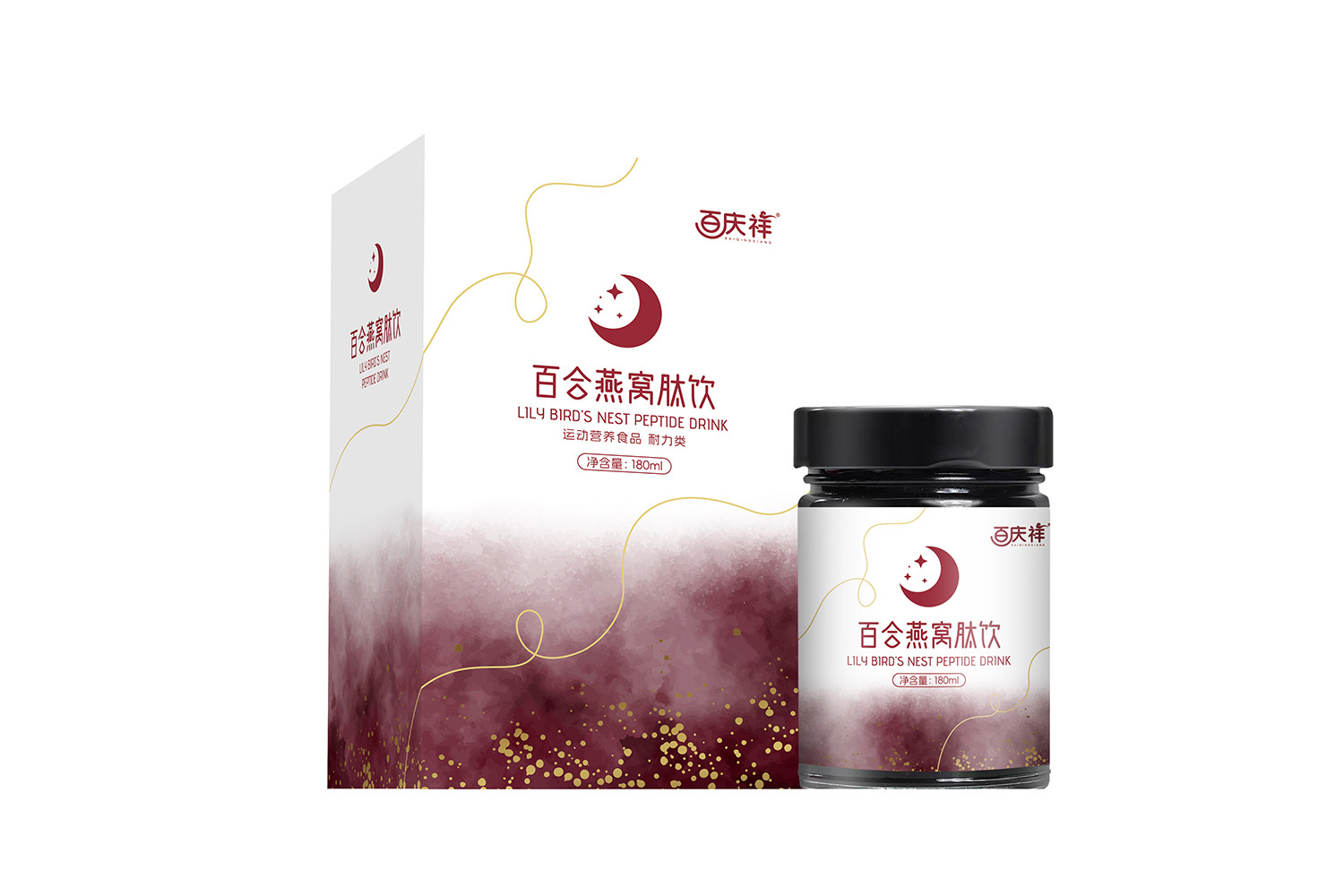 Lily, Poria cocos, and jujube cake (180ml)