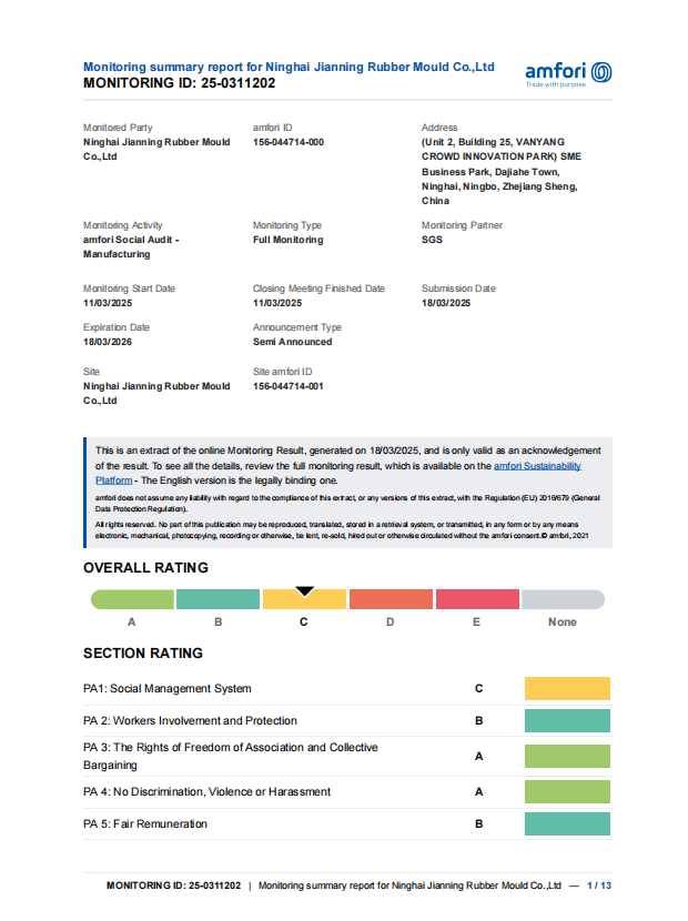 Certification