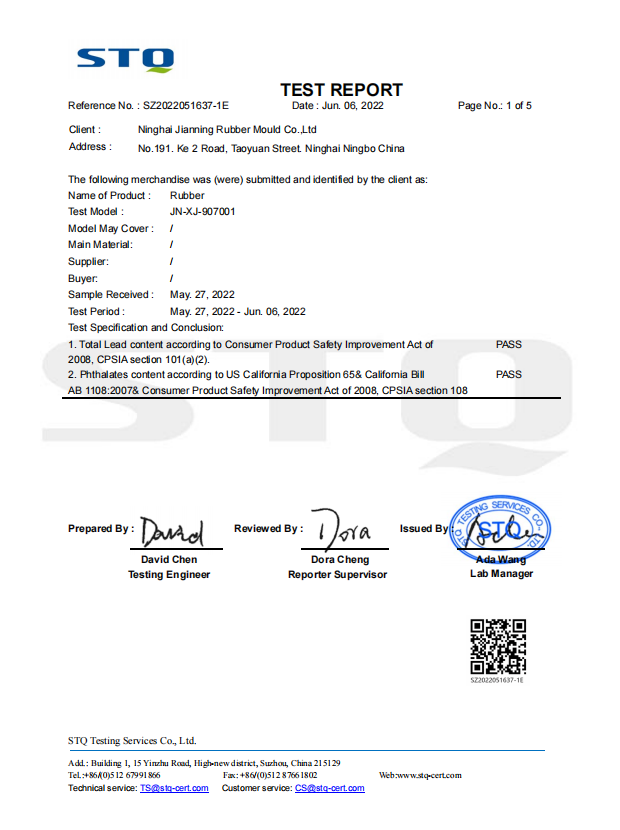 Certification