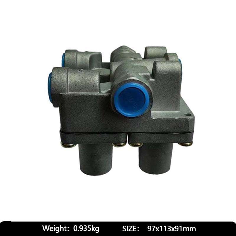 Four-circuit protection valve 1106635615001/H0356502001A0/CA151/3515015-62/4612-44/9347022500/AE4170/0014310106/42078368 (Aoweisi)(Kamas straight four-circuit) (Tianlong)