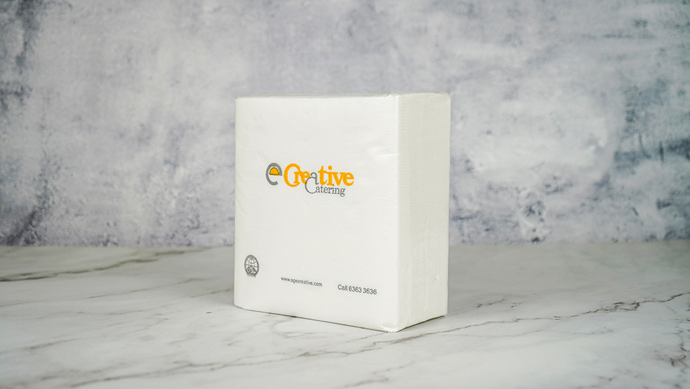 30cm*30cm 1/8 Fold lunch white 1-ply napkins custom napkin 30cm*30cm 1/8 Fold lunch white 1-ply napkins custom napkin