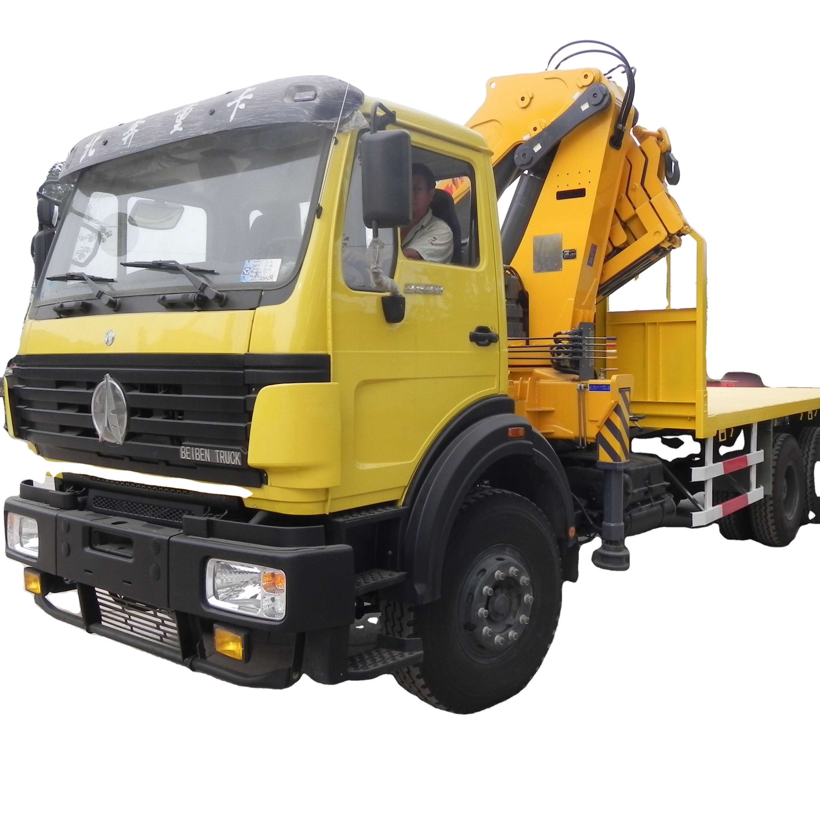 Whole Body Full-Steel Structure Cab 12 Forward Gears Truck Mounted Crane