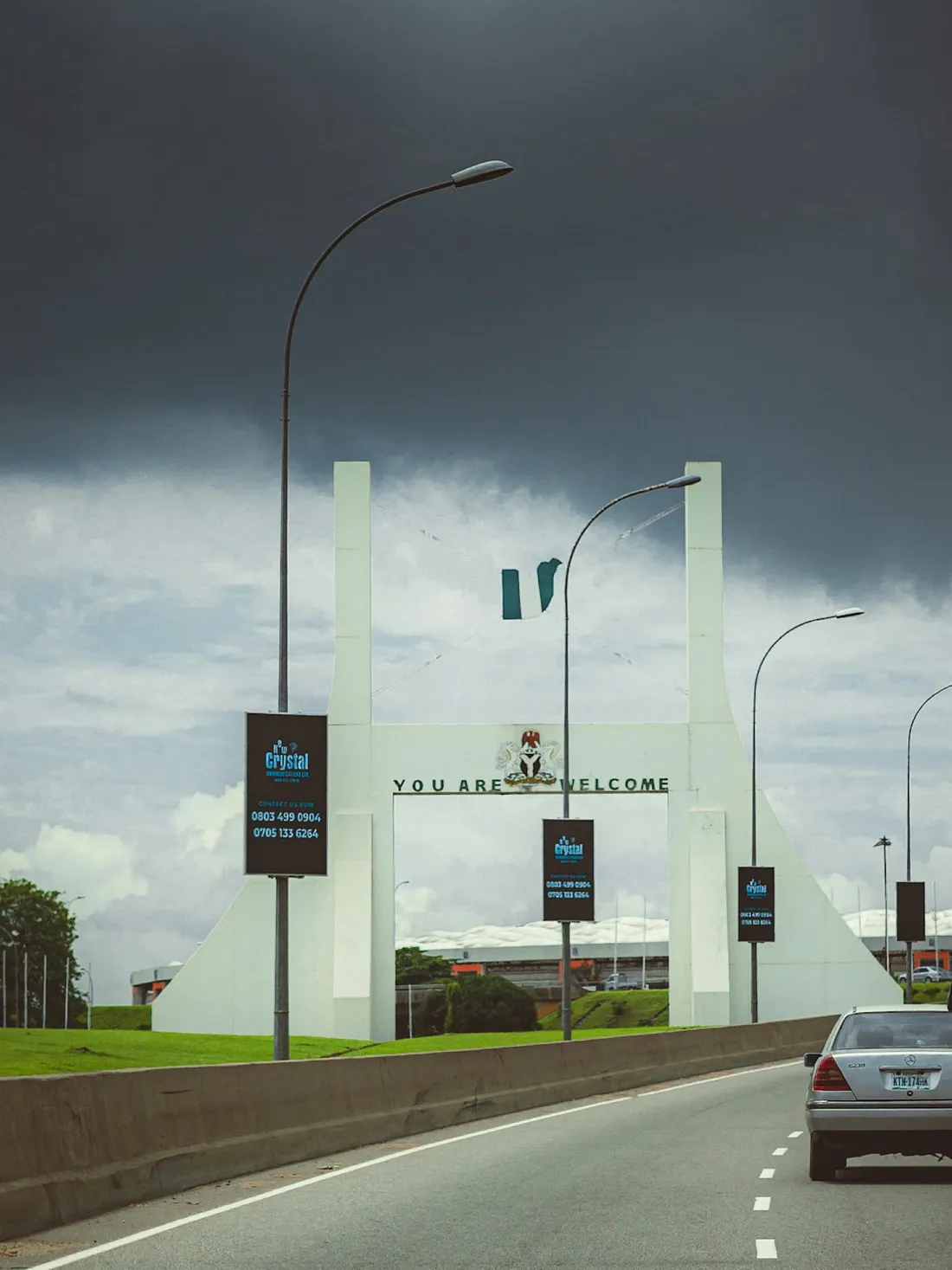 Battery-Powered LED Lightpole in Nigeria