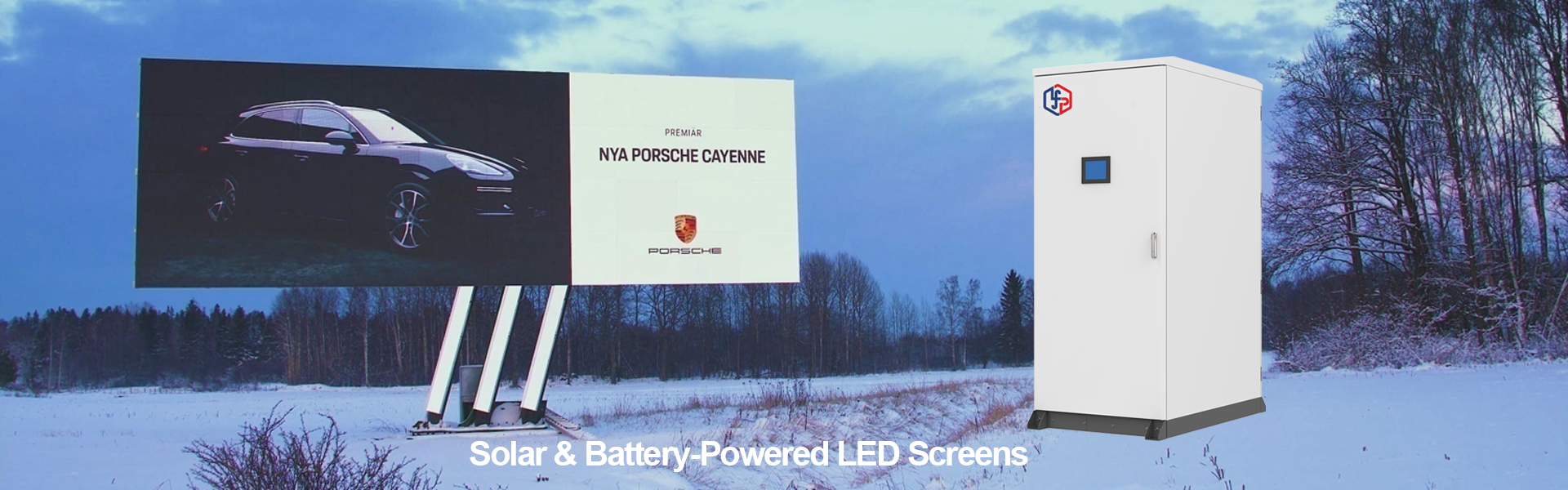 Solar Panel and Lithium Battery-Powered LED Display Solar Panel and Lithium Battery-Powered LED Display