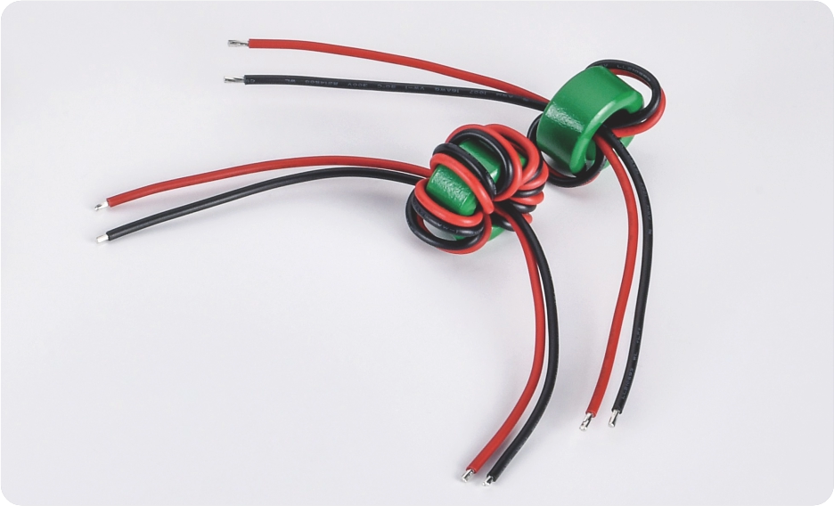 Magnetic ring wiring harness