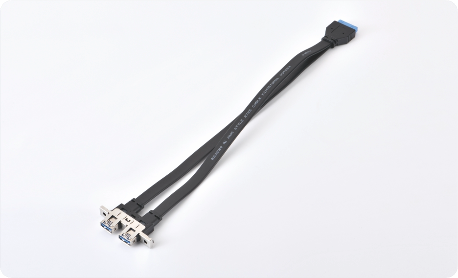 Dual USB 3.0 TO IDC 20PIN  front computer case panel cable