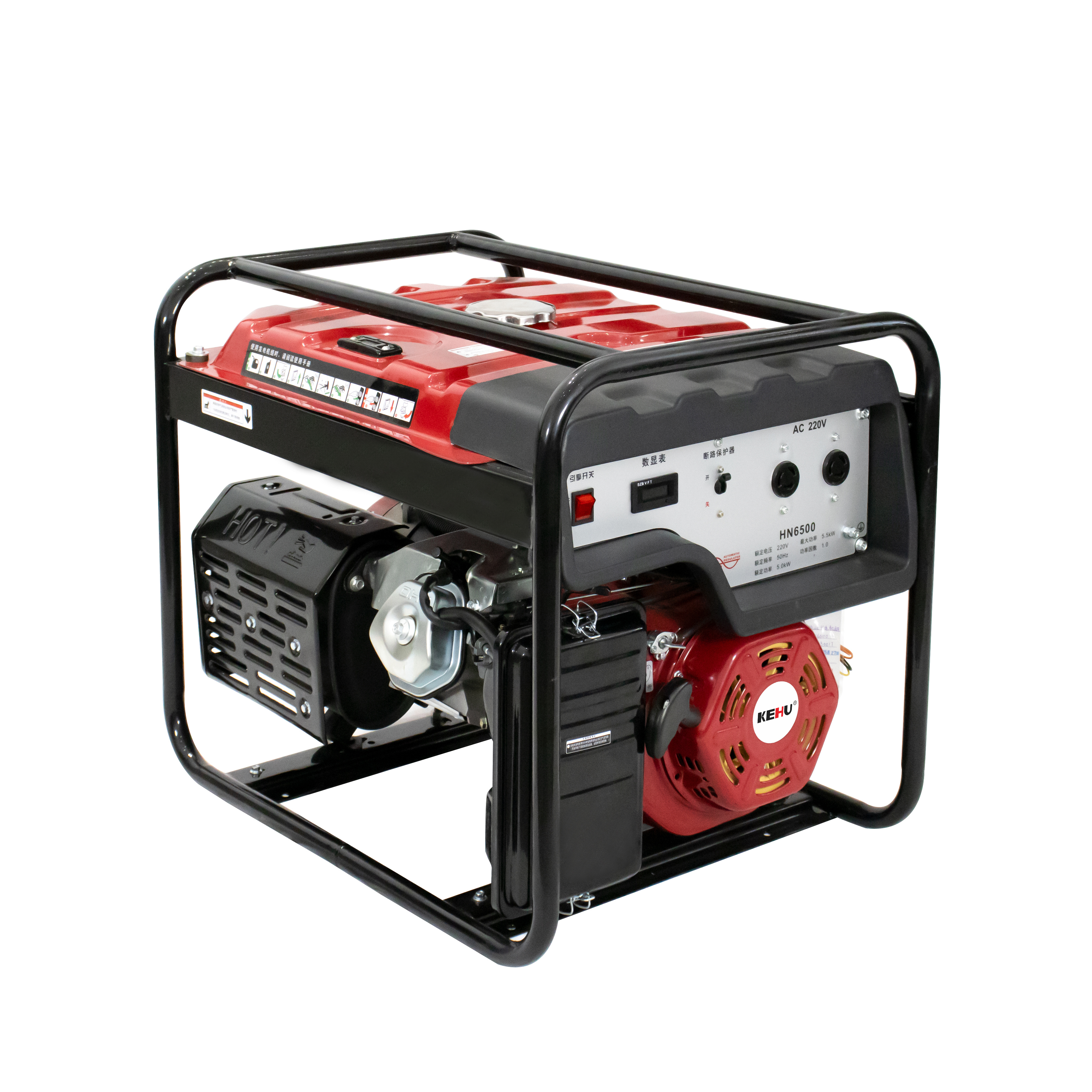 B-type Single Cylinder Electric Start Portable Generator Gasoline Powered with OHV