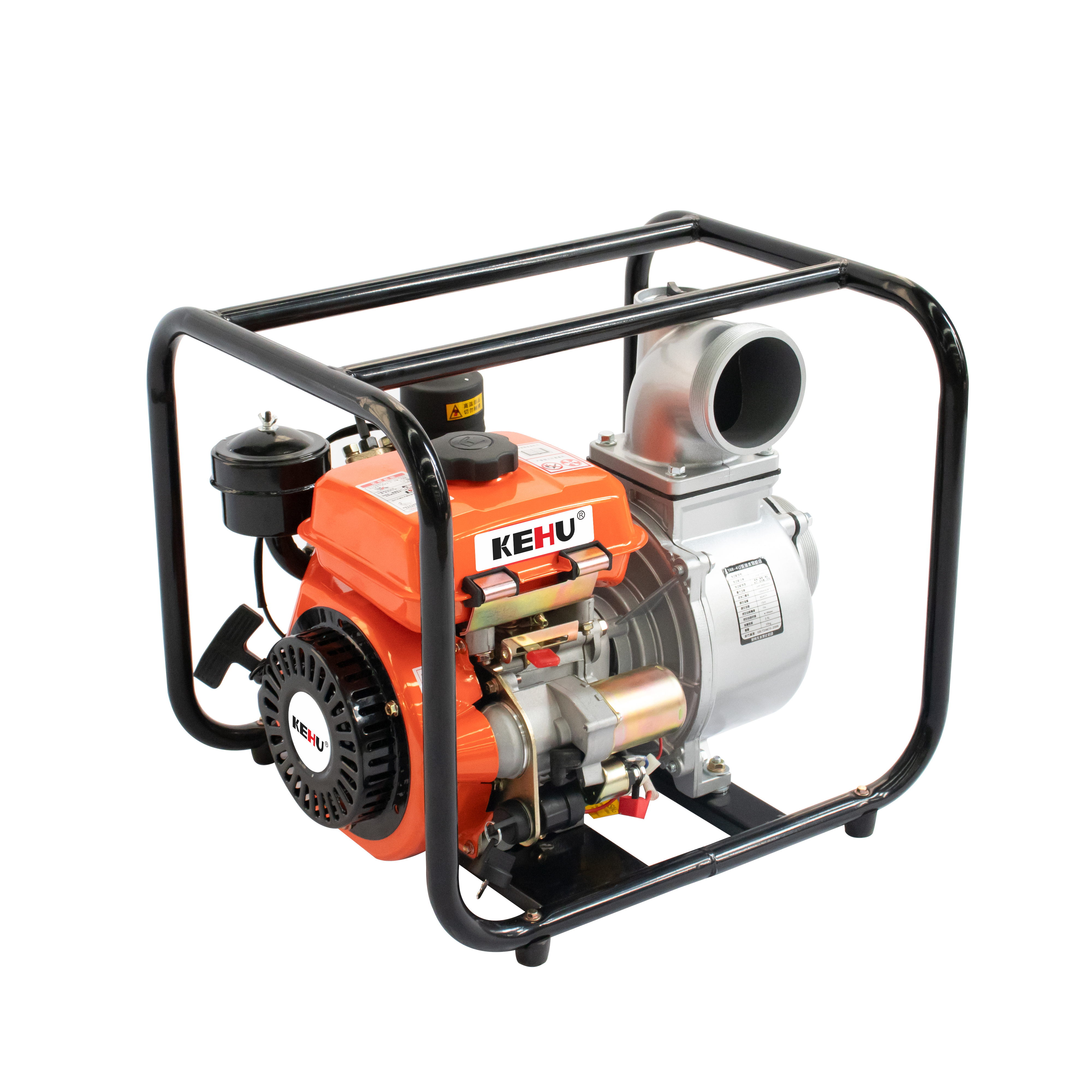 4-inch 196CC 4-Stroke Portable High Pressure Diesel Powered Transfer Water Pump-CGZ100-35-168F