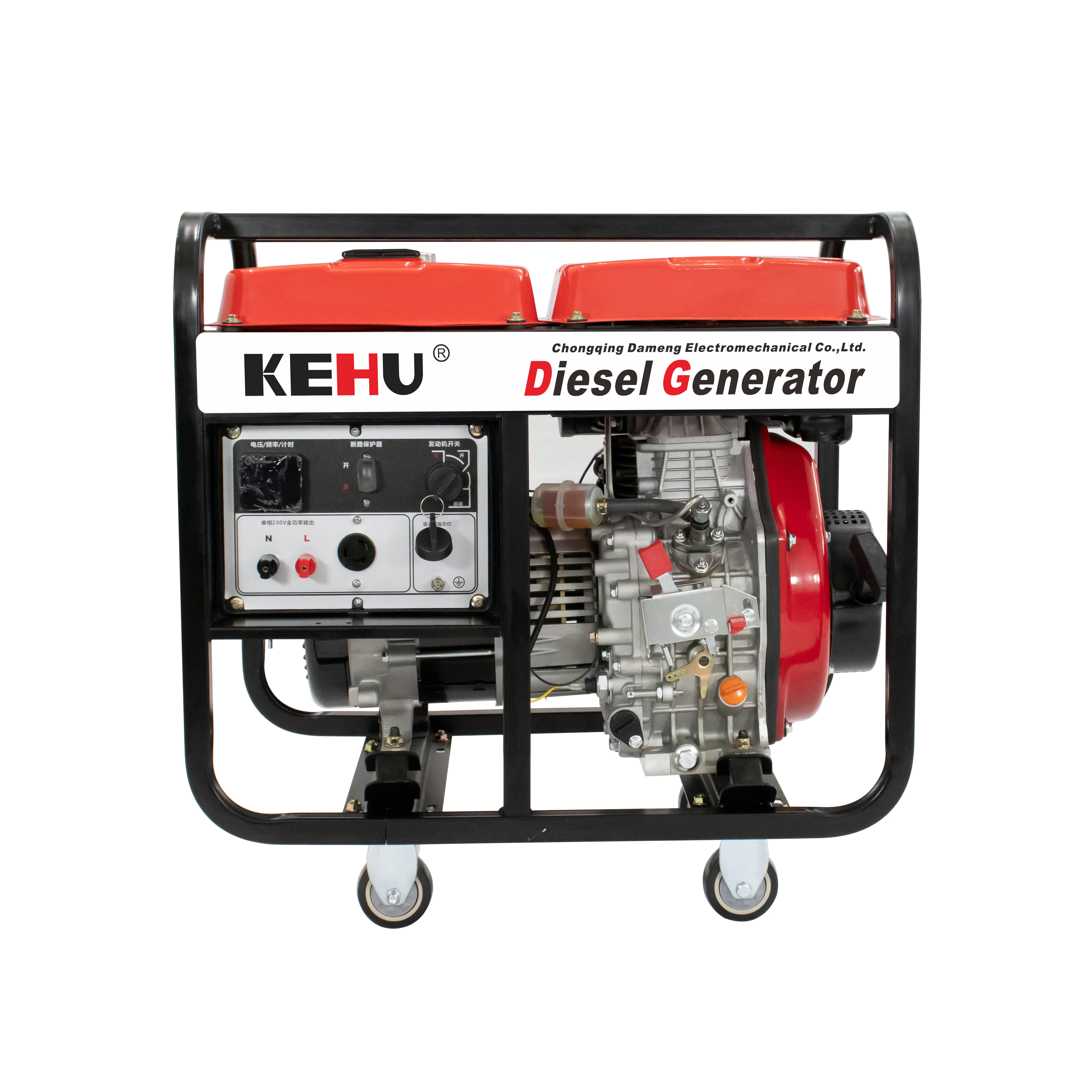 3000 watt portable electric open frame diesel power generator KH3500CE