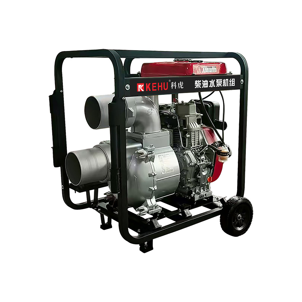 Cast Iron 6'' NPT Discharge 8.9 Kw Portable Sewage Mud Pump