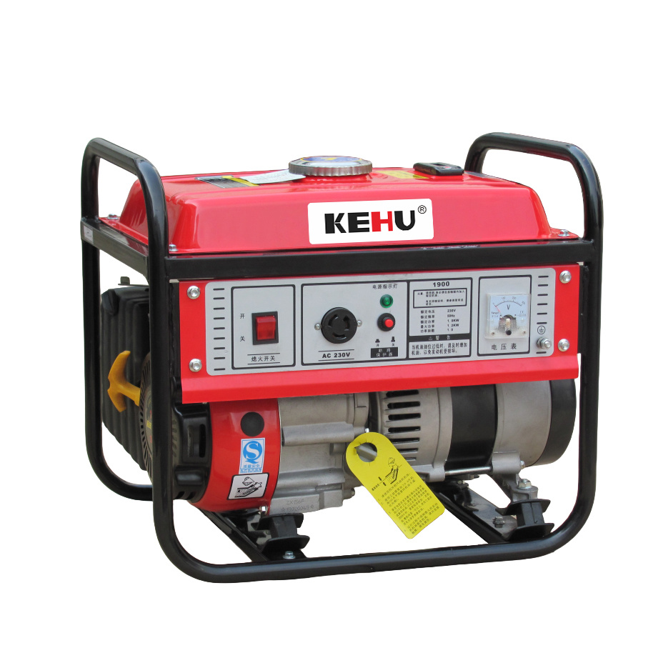 A-type 1000-Watt Recoil Start Gasoline Powered Open Type Generator Ultra Light-weight With 101CC OHV  KH1900