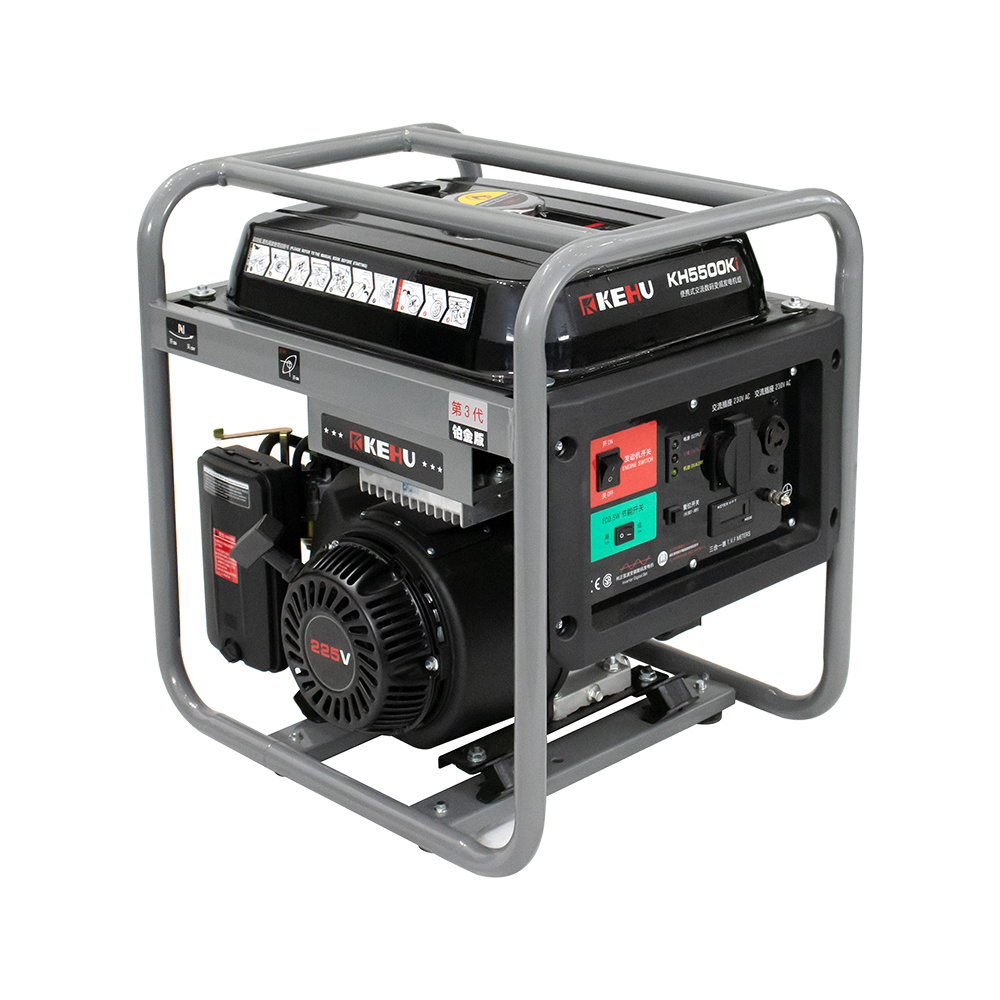 4500-Watt 1-phase Recoil Start Portable Gasoline Powered Digital Inverter Generator  KH5500