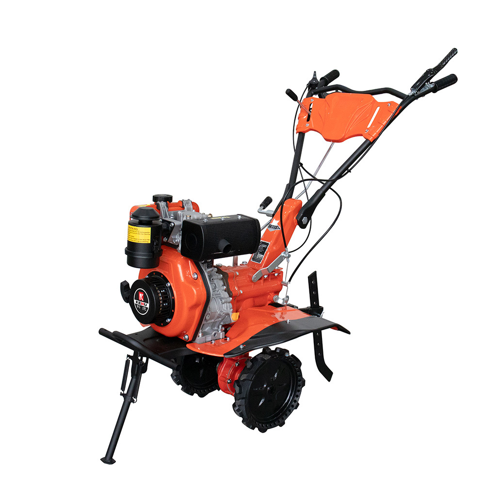 173F Electric 6.0HP Diesel Engine Rear Tine Counter Rotating Garden Tiller