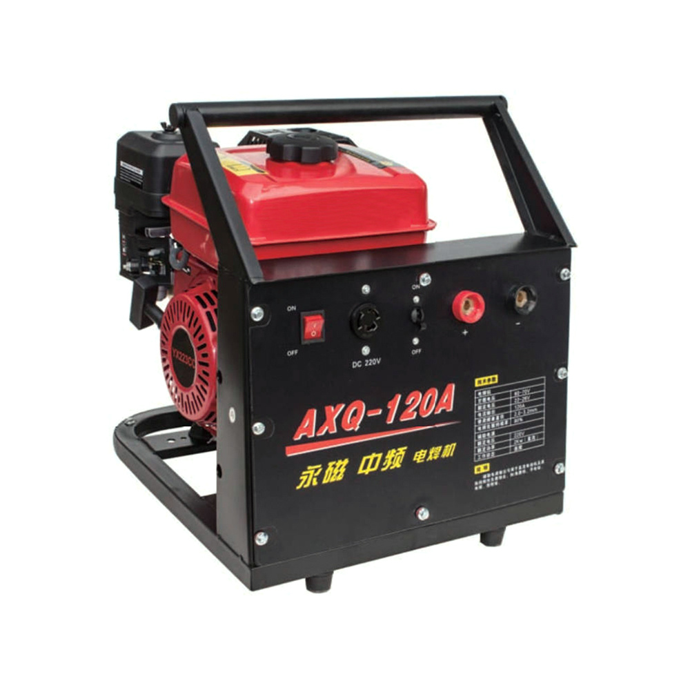 120 Amp Recoil Start Gasoline Powered Digital Welder Generator With CDI Ignition AXQ-120A