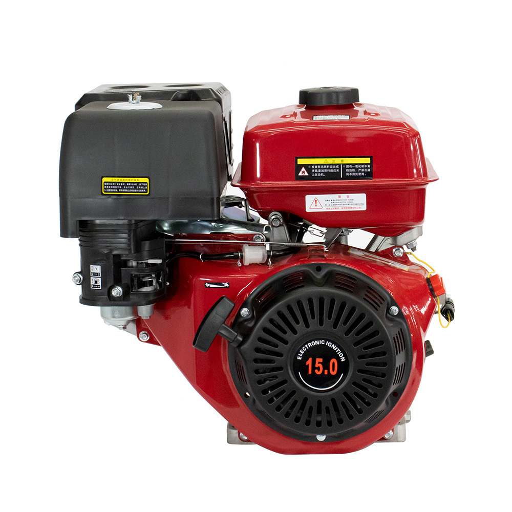 15HP 420cc 4 Stroke OHV Horizontal Shaft Gas Motor with Electric Start KH190F