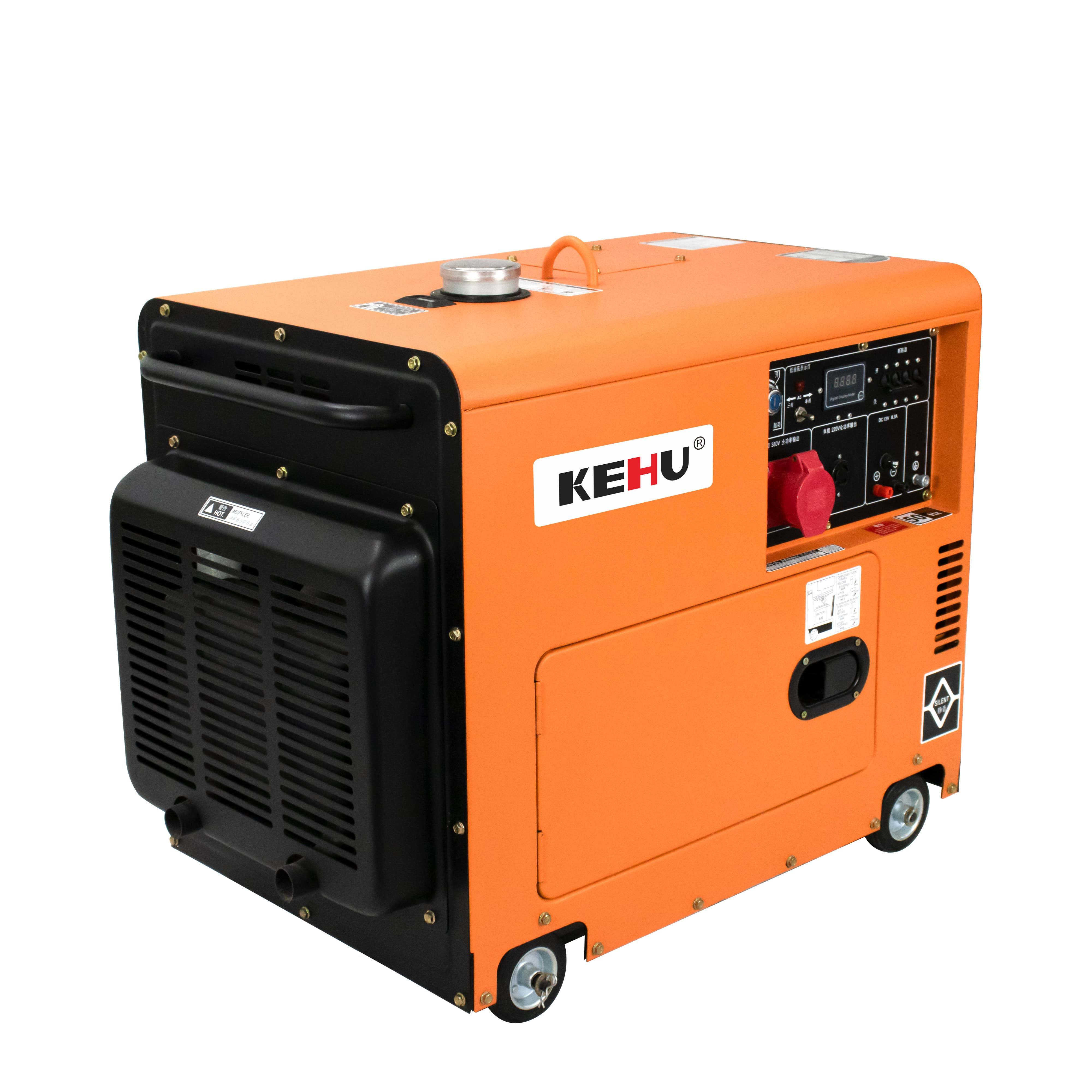 Home backup single-phase air-cooled diesel powered silent generator sets