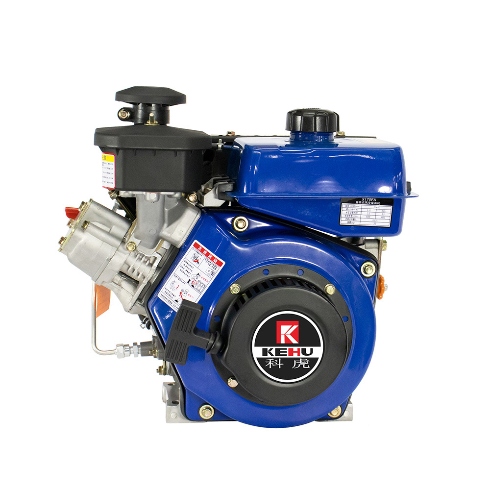 4-Stroke 212CC Portable Single Cylinder Diesel Engine with Recoil Start and Air Cooling Used for Agricultural Equipment KH170F