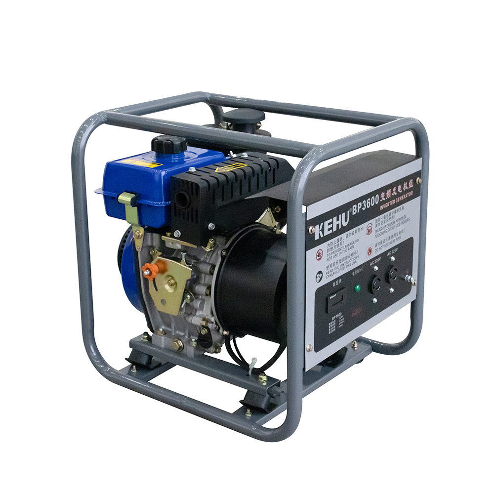 2800W Diesel-Powered Portable Inverter Generator with Extended Runtime for Home Use BP3600