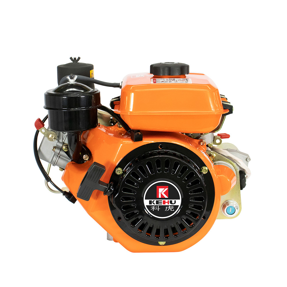 4-Stroke 3-Horsepower 2.2kW 196CC Single-Cylinder Diesel Engine with Recoil Start System Diesel Motor KH168F