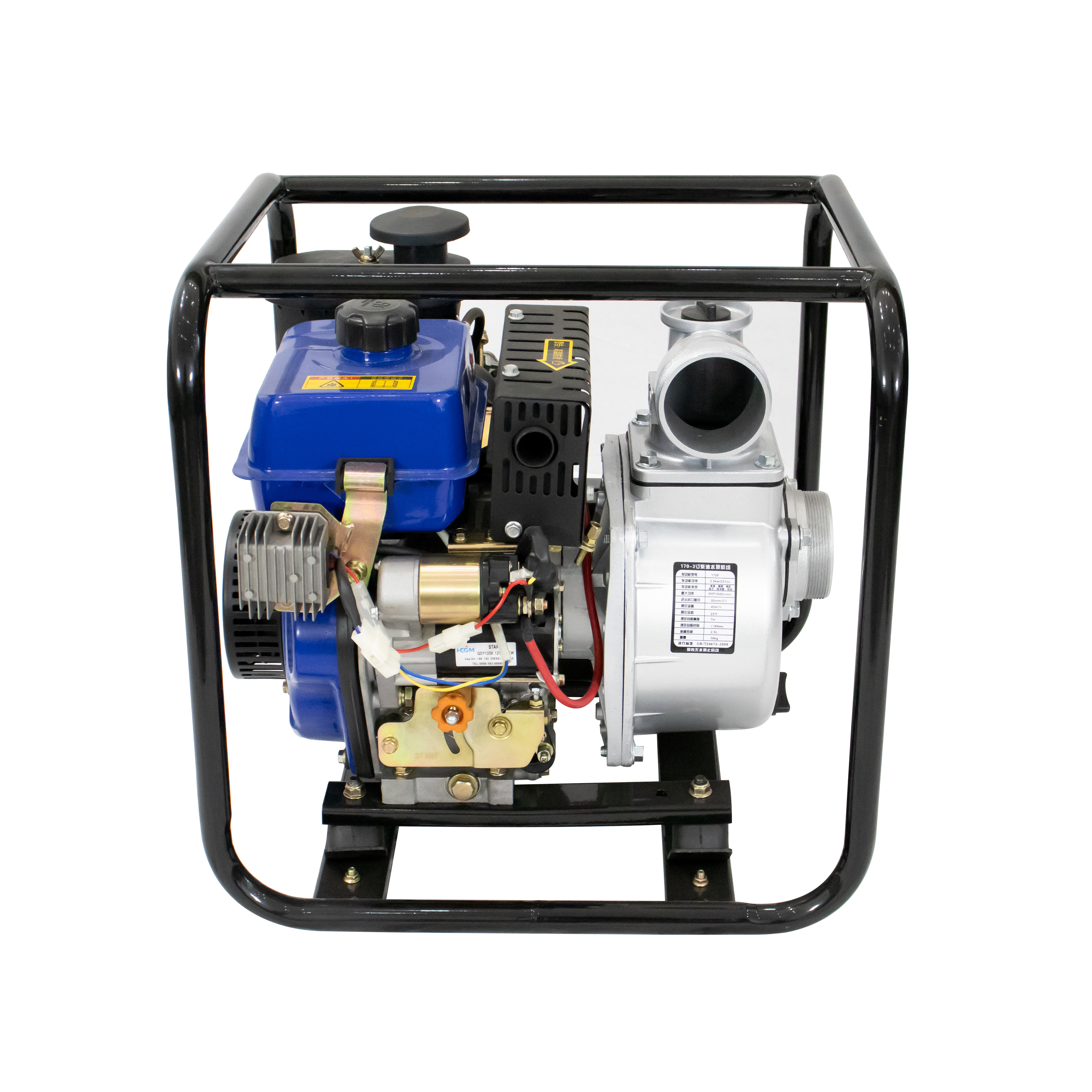 3'' 211cc diesel motor portable fresh water pump CGZ80-30-170F