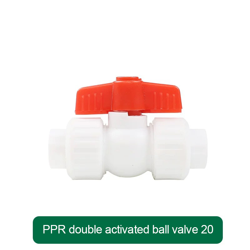 PPR double activated ball valve