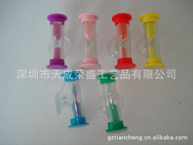 Main selling 3 minutes plastic hourglass classic plastic hourglass color plastic ABS hourglass