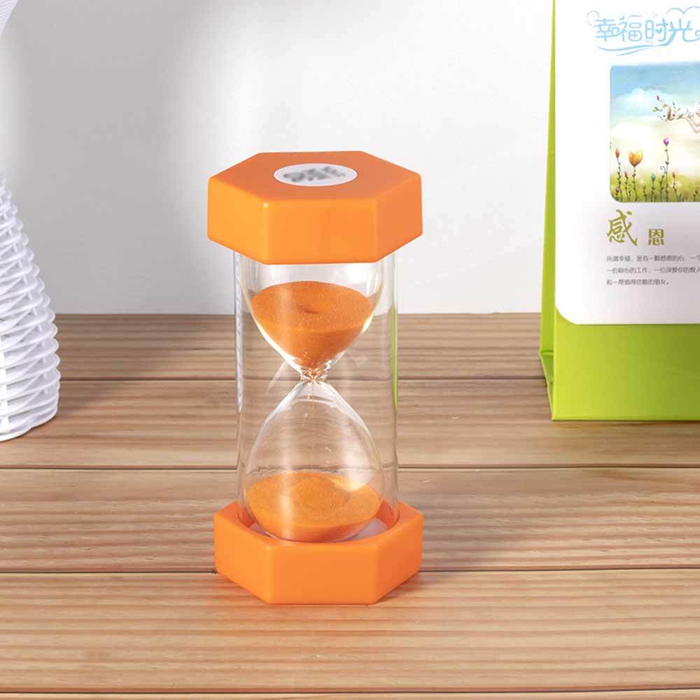 六角小号橙色沙漏计时器 QCS005