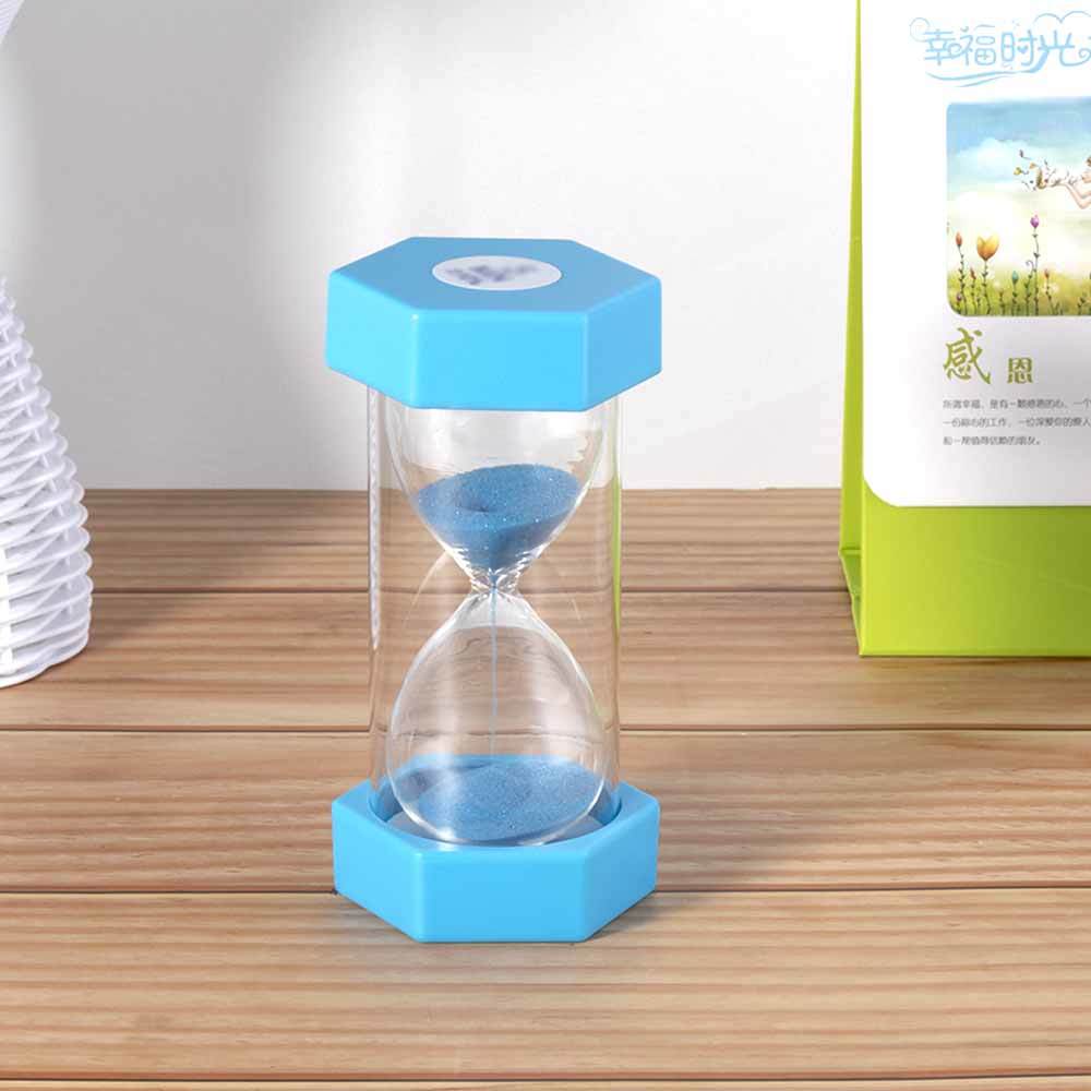 Hexagonal small blue hourglass timer QCS005