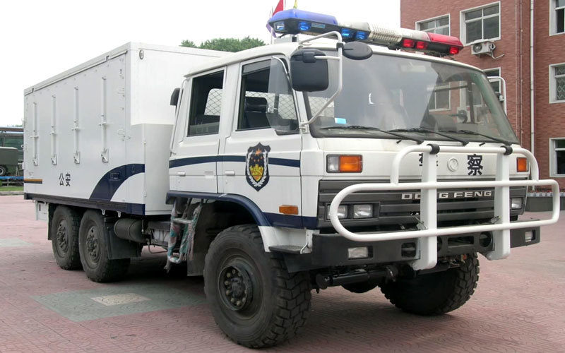 Armed Police Washing Vehicle