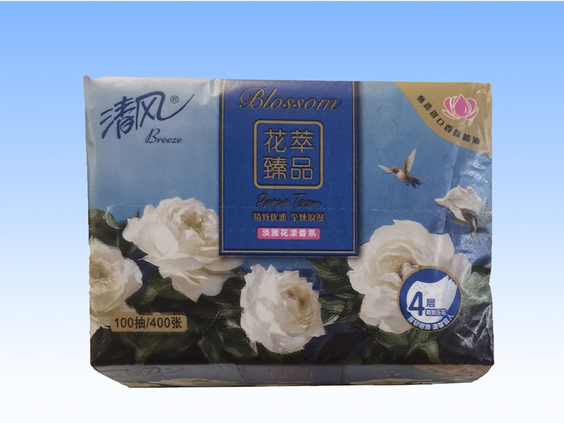 Reduced-Plastic Extraction Tissue packaging