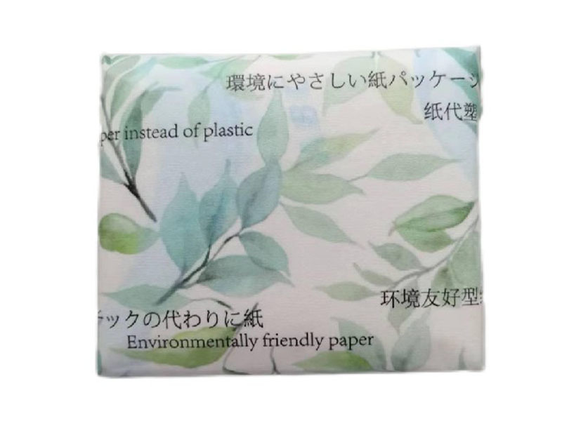 Reduced-Plastic Sanitary Napkin packaging