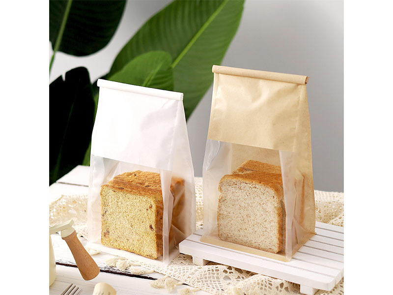 Baked bread bag with tin tie