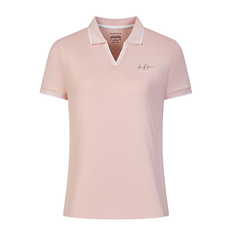 女POLO领短T