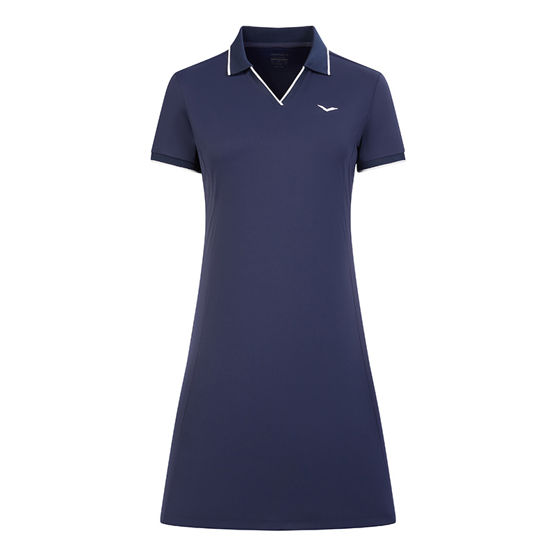 女POLO领T恤裙