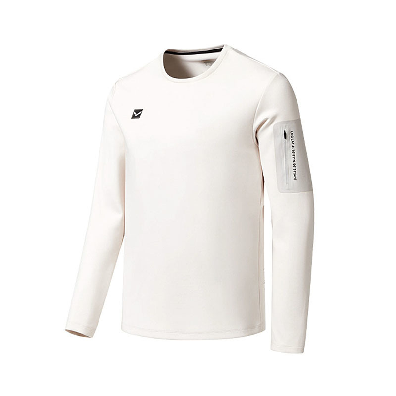 Herren-Langarm-Rundhals-T-Shirt (Paar-Modell)