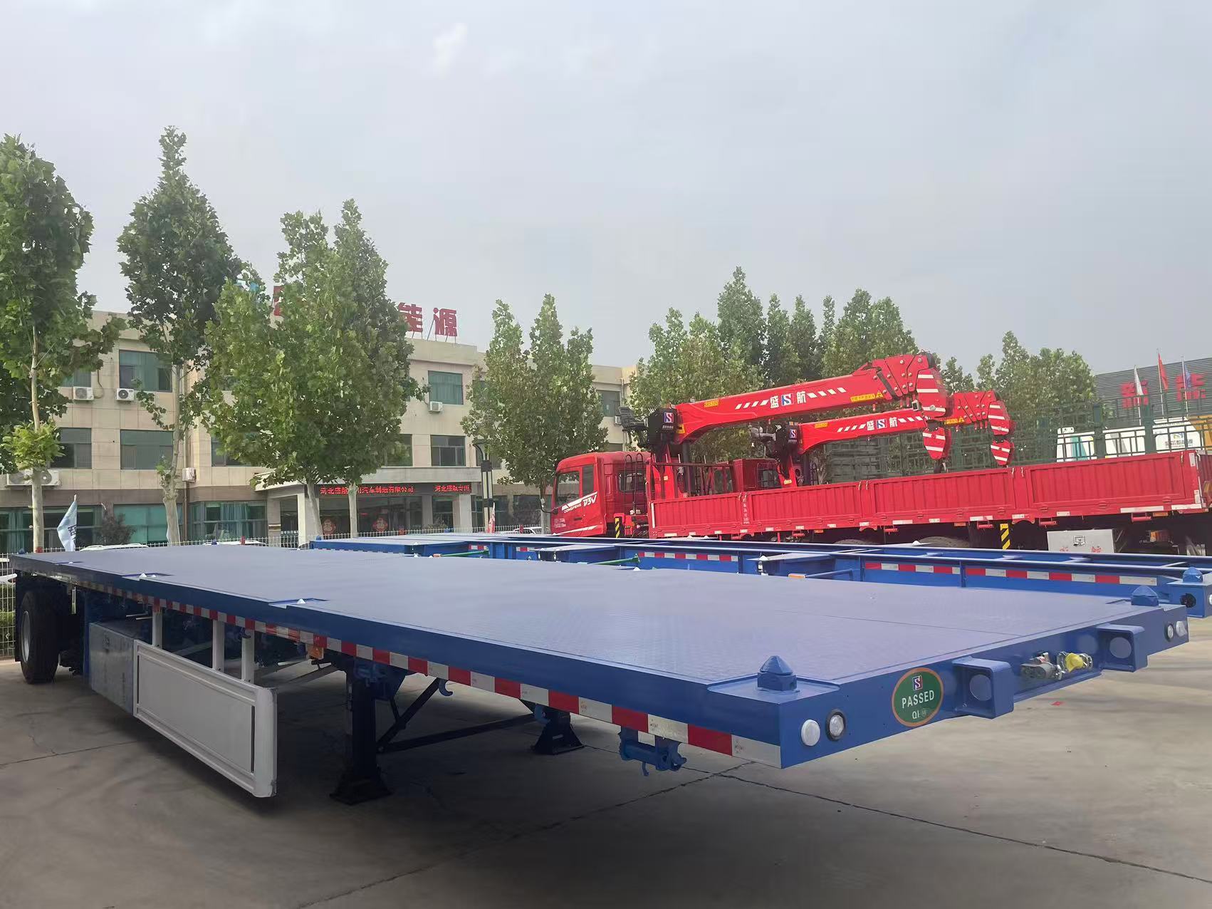3Axles 40Ft Flatbed semi-trailer