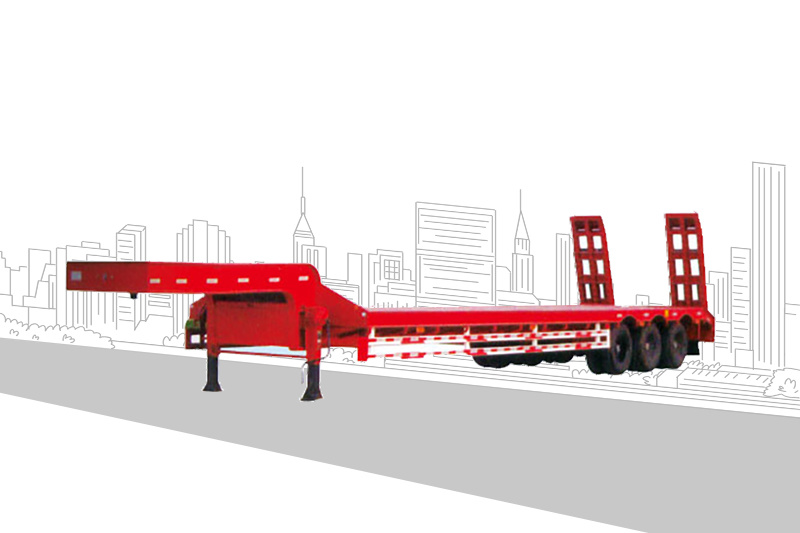Low Flatbed Semi-Trailer