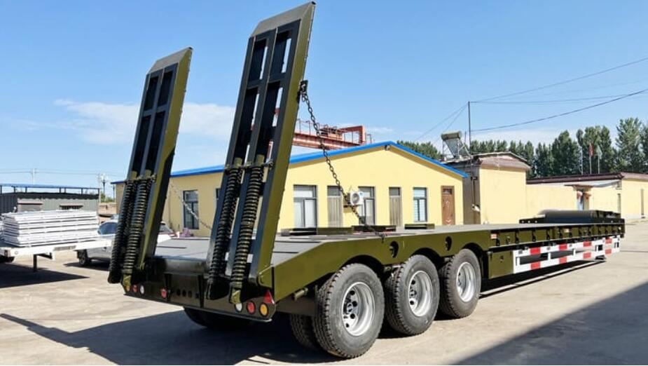 12M 3Axles Lowbed Semi trailer