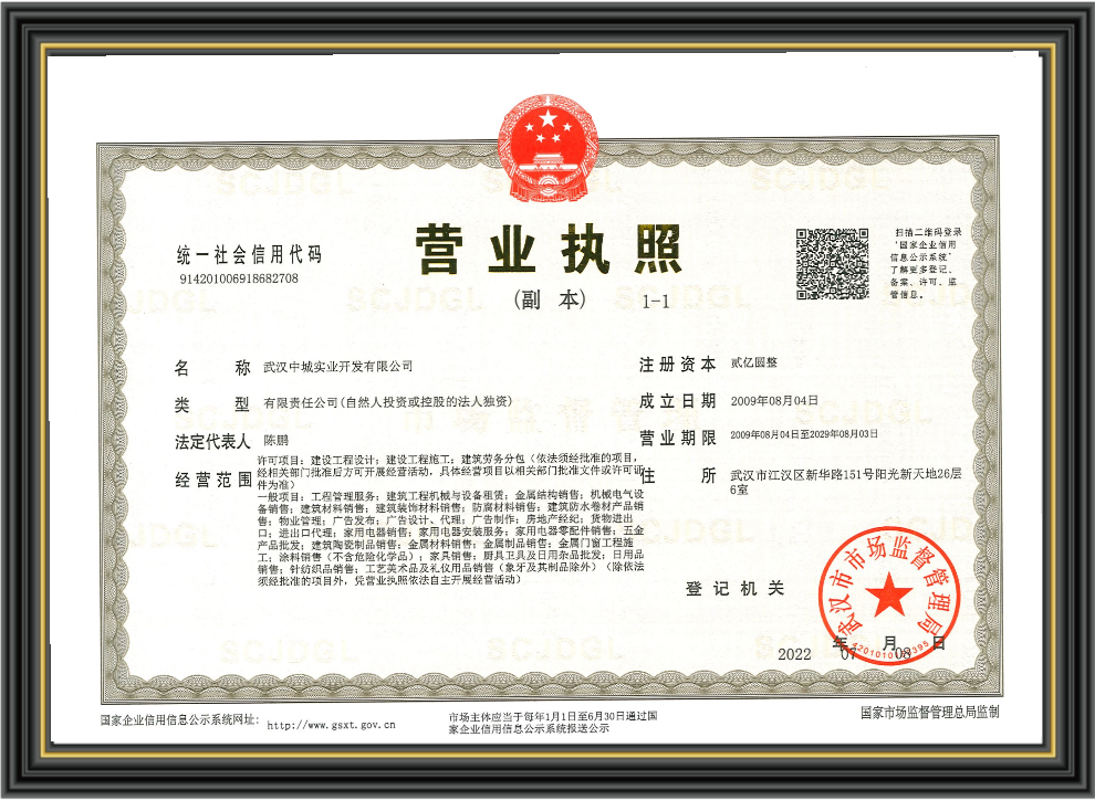 营业执照 营业执照