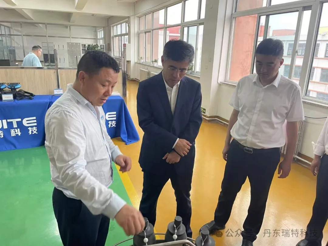 合作区主任由远飞等领导莅临瑞特科技参观指导