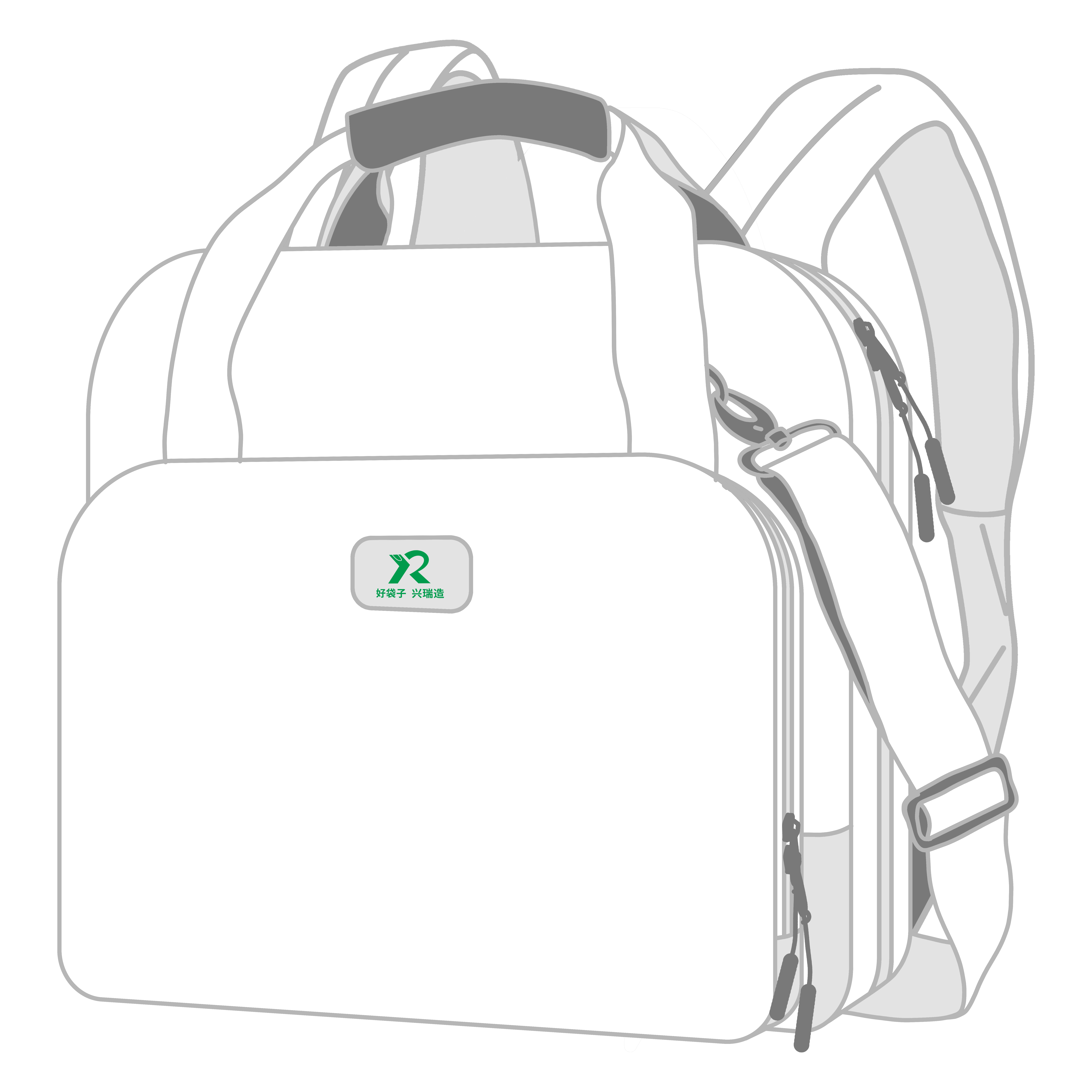 Lightweight leisure backpack, student backpack