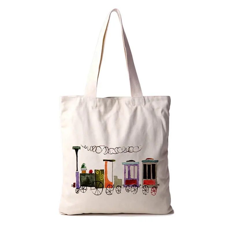 Customied Canvas Tote Bags Heavy Duty Canvas Tote Shopper Tote with Gusset