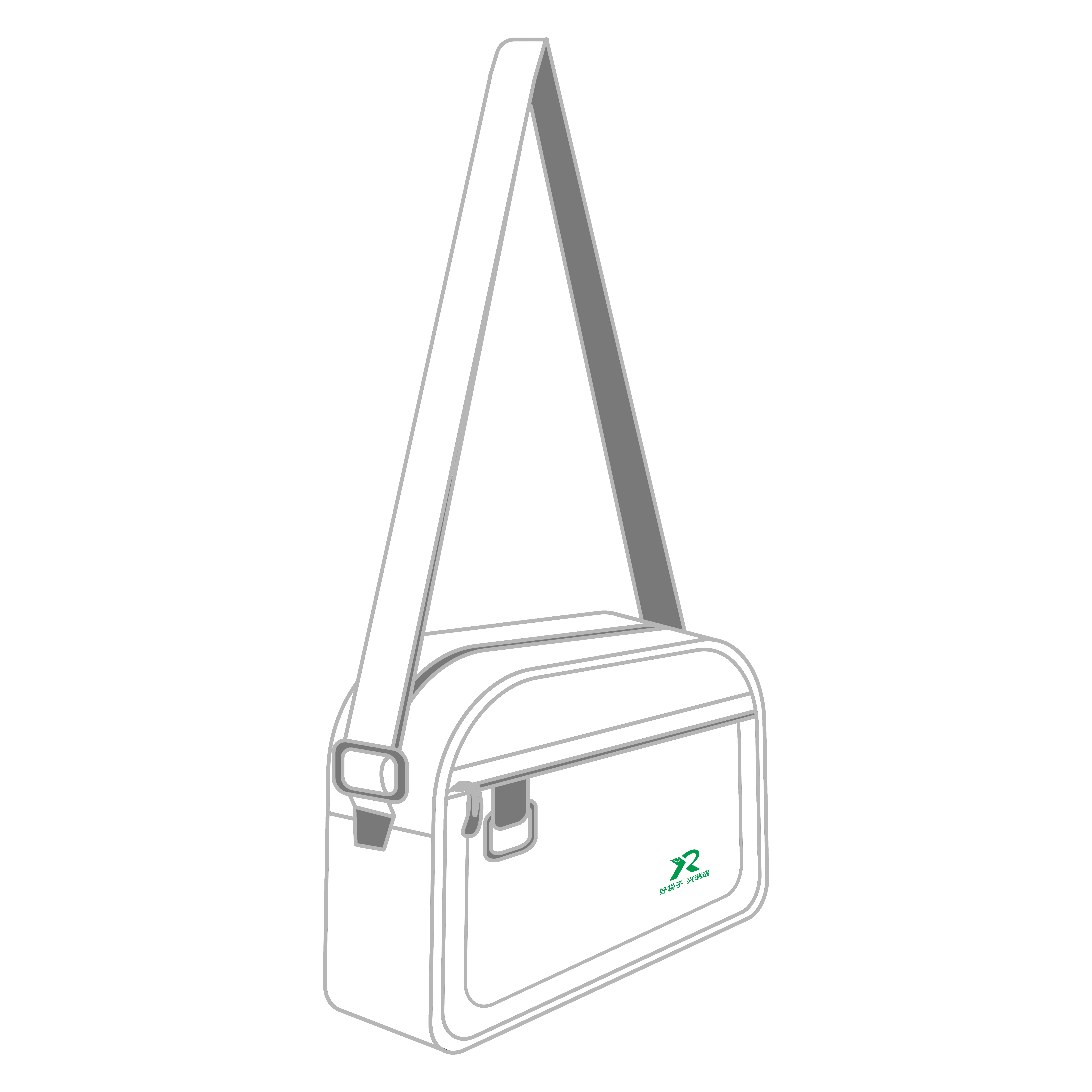 Single shoulder crossbody transparent pain bag