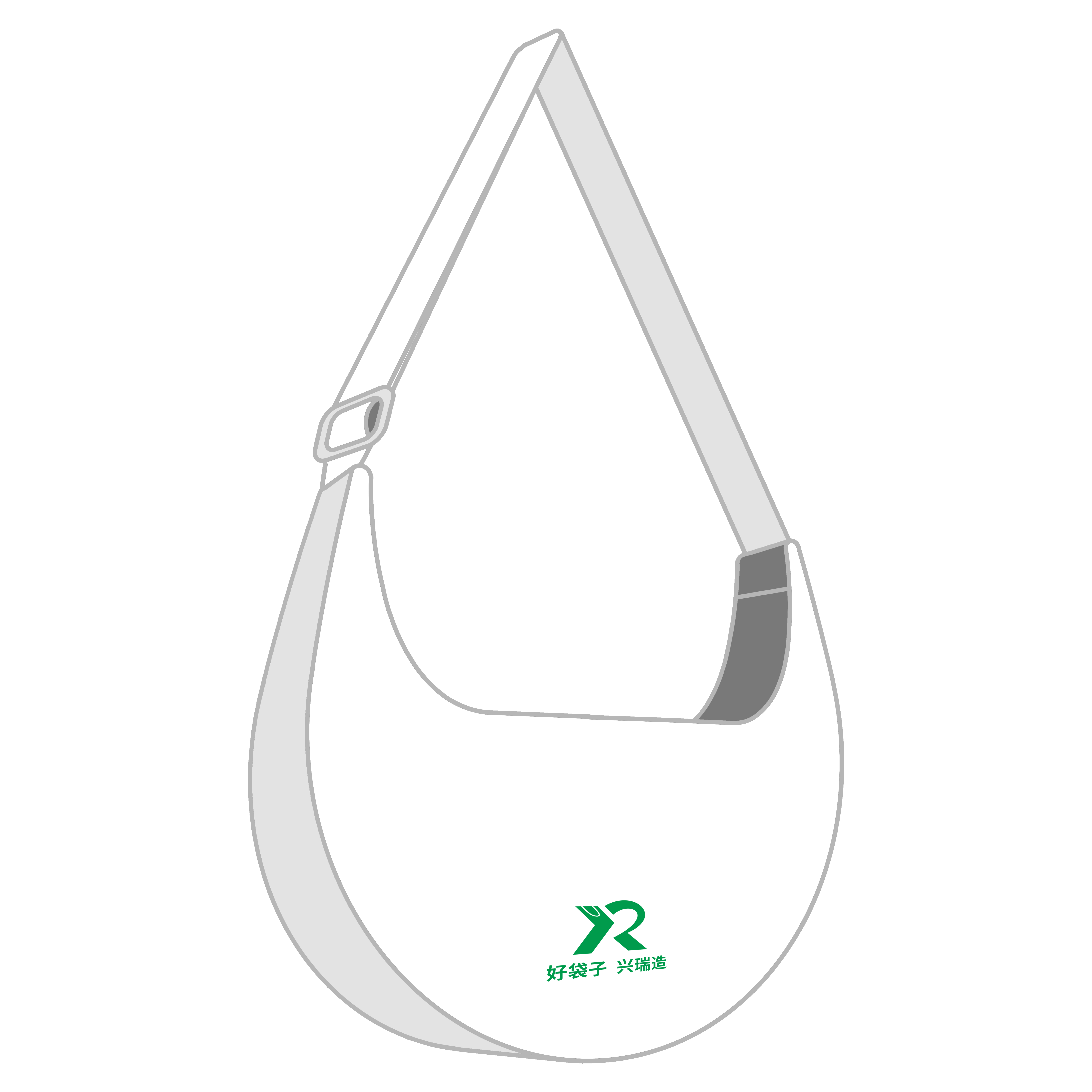 Adjustable length crossbody bag
