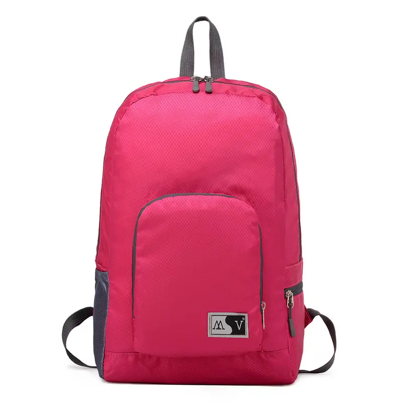 Foldable sturdy nylon backpack