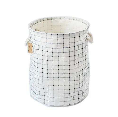 Collapsible Canvas Laundry Bin Basket Storage Box Bag