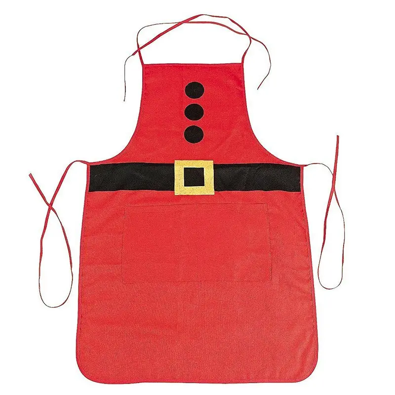 Adult Santa Apron Christmas Polyester