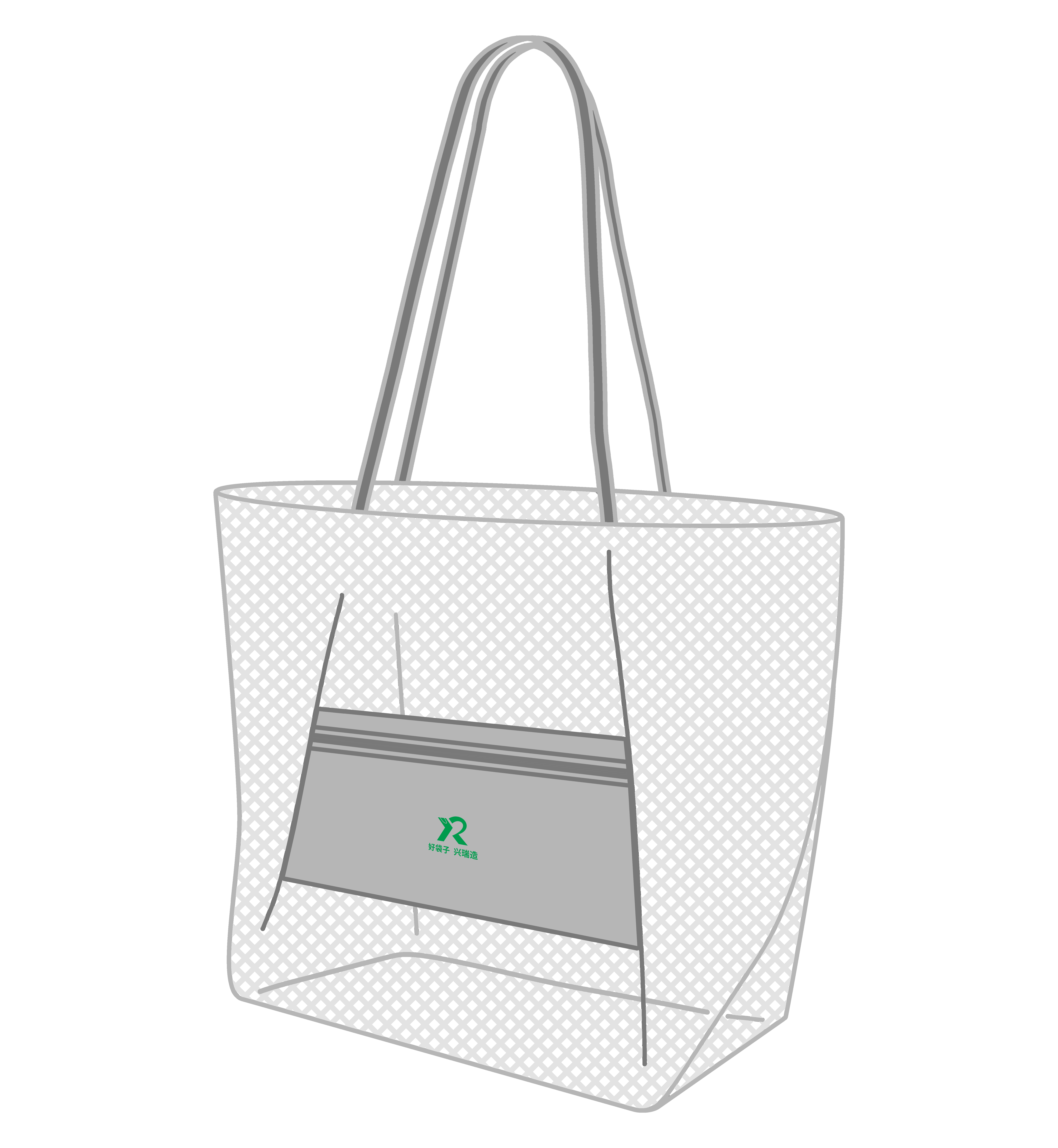 Mesh bag, beach bag, foldable storage bag