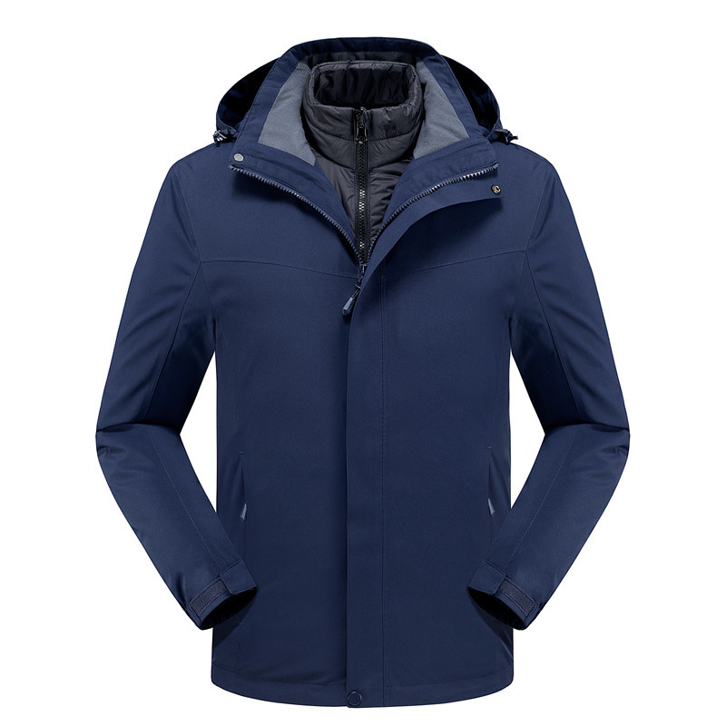 Factory Outlet Couples Jackets Detachable Down Liner Wholesale Winter Outdoor Jackets Custom Logo