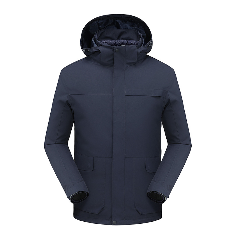 Oem Custom Wholesale Outdoor Hiking Soft Shell Down Coat Men's Jackets Windproof Waterproof Winter Jacket Man